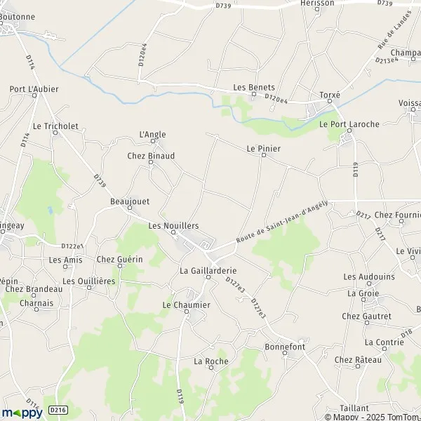 Plan Les Nouillers carte de Les Nouillers (17380) et infos pratiques